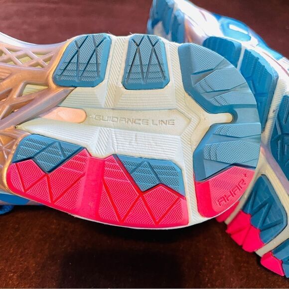 ASICS GEL KAYANO 23 Womens Blue Pink Silver 7.5 US 39 EUR Excellent condition - Picture 7 of 8